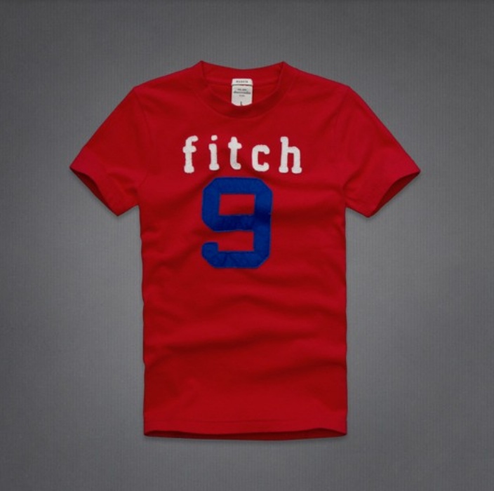 Abercrombie Fitch Hombres De Cuello Redondo Corto Remera AF5226